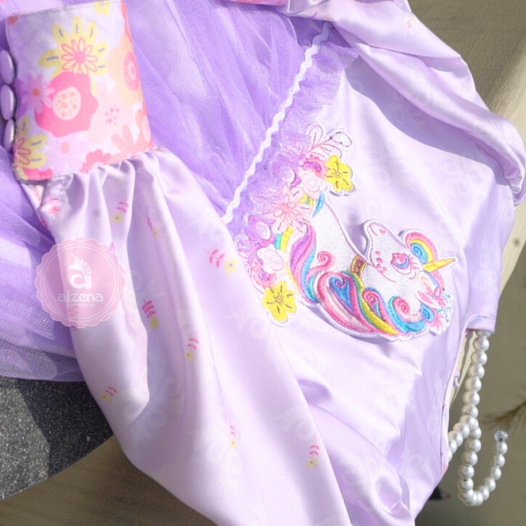 𝐀𝐥𝐳𝐞𝐧𝐚 𝐊𝐢𝐝𝐬 - Dress Baju Muslim Anak Perempuan Dress Aurora 2 - 14 Tahun