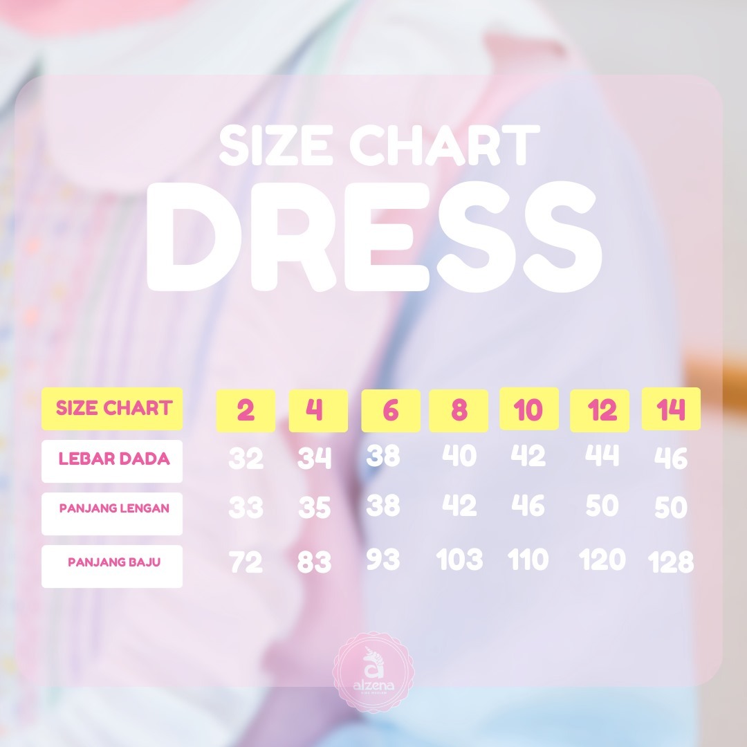 Dress Anak Perempuan Dress Daily Unicorn By Alzena Kids Moslem