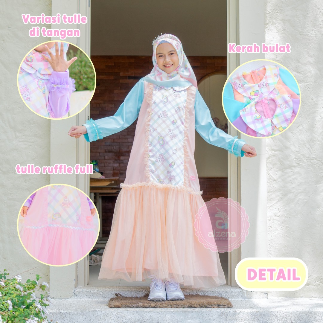 Baju Muslim Anak Perempuan Regina By Alzena KIds Moslem