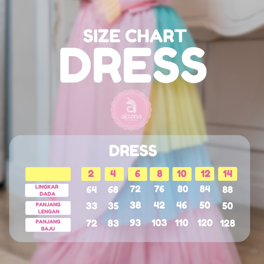 Baju Muslim Anak Dress Reina