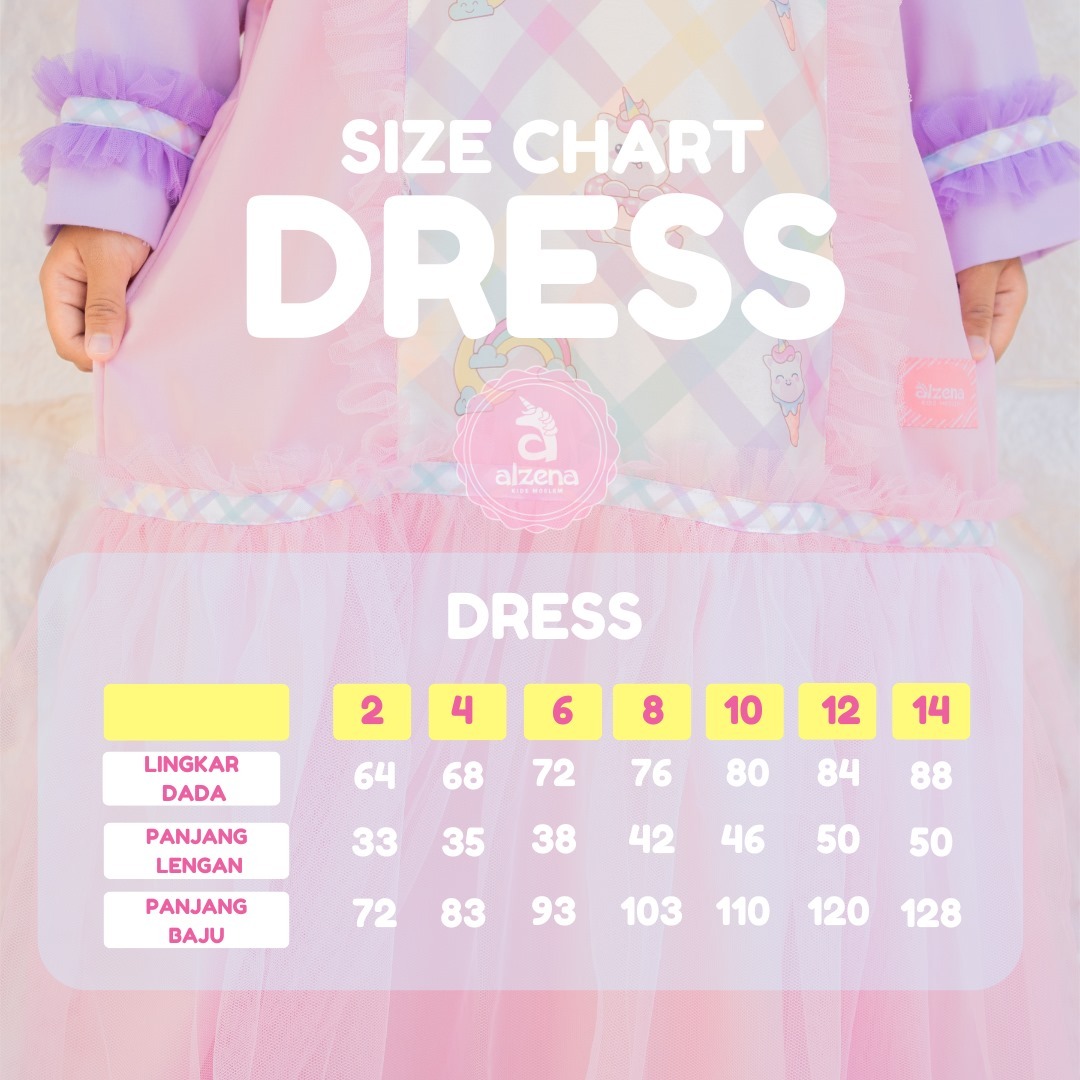 Baju Muslim Anak Perempuan Regina By Alzena KIds Moslem