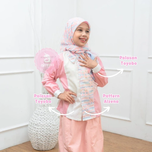 Image of 𝐀𝐥𝐳𝐞𝐧𝐚 𝐊𝐢𝐝𝐬 - Atasan Kemeja Anak Perempuan Elvina Series