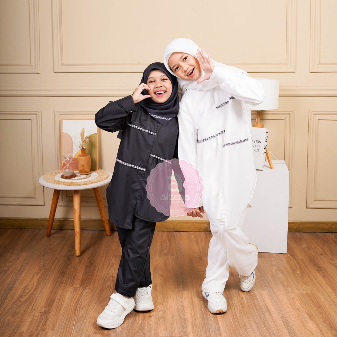 Baju Manasik Haji Setelan Anak Perempuan Hajj Series Nafisa One Set by Alzena Kids Moslem