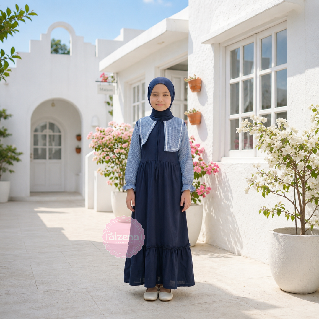 Gamis Anak Perempuan Premium Pastel Series Karin By Alzena Kids Moslem