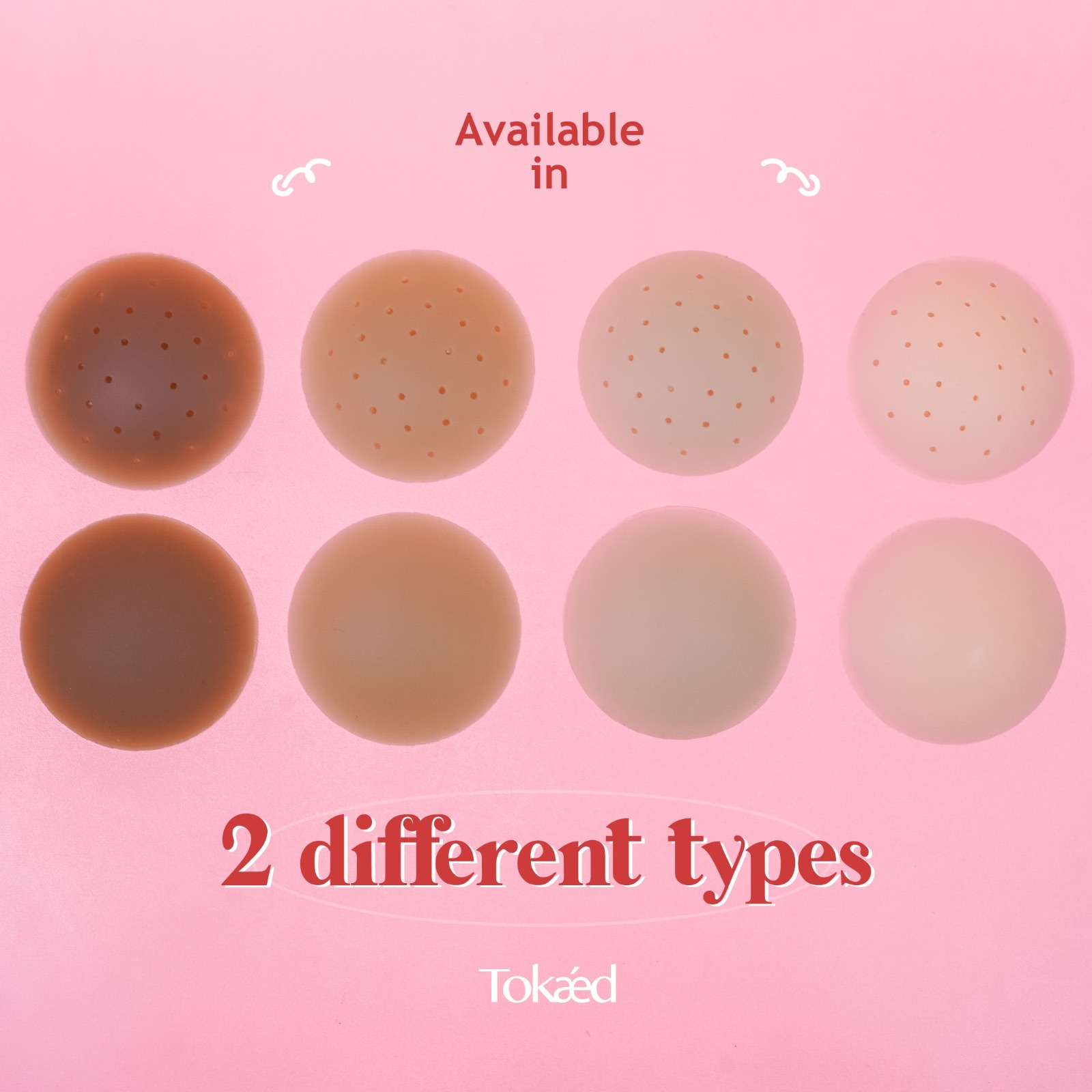 TOKAED Nipple Silicone Pad | Self adhesive nipple pad reusable washable nipple cover sweatproof