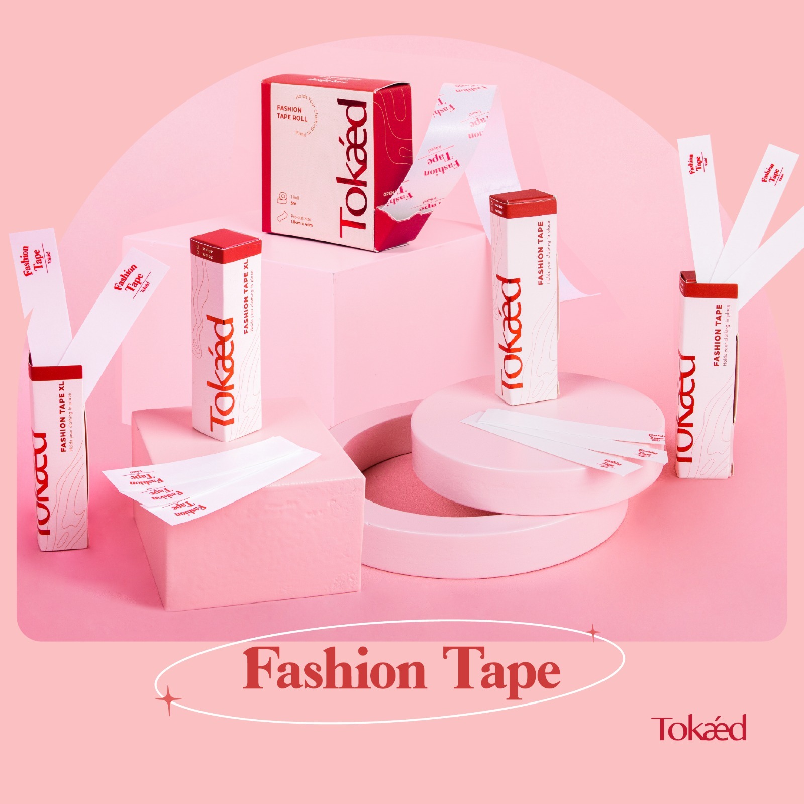 TOKAED Fashion Tape | Double Tip Baju Solatip Safety Tape