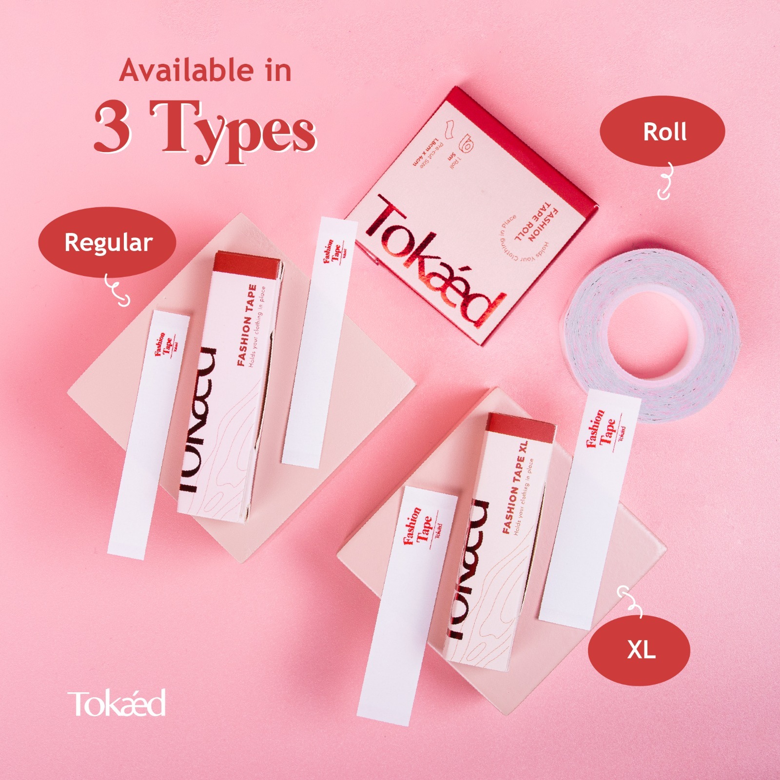 TOKAED Fashion Tape | Double Tip Baju Solatip Safety Tape