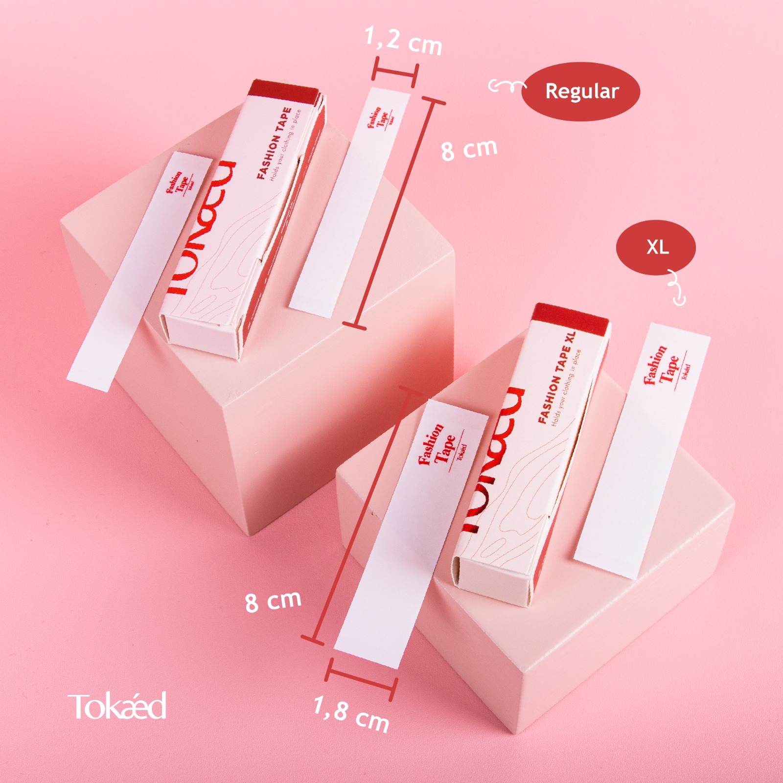 TOKAED Fashion Tape | Double Tip Baju Solatip Safety Tape