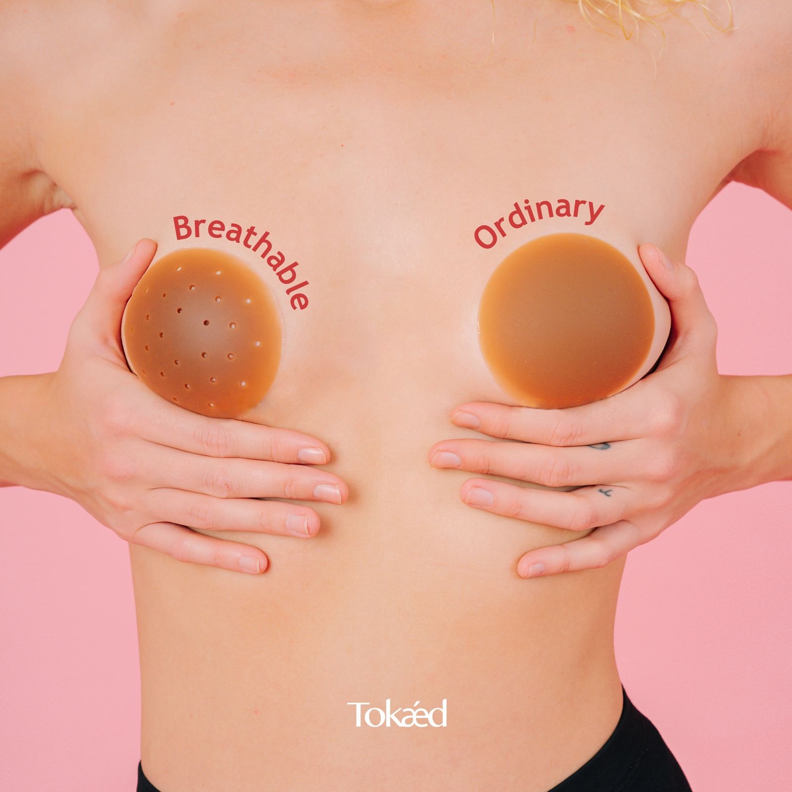TOKAED Nipple Silicone Pad | Self adhesive nipple pad reusable washable nipple cover sweatproof