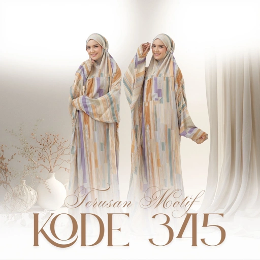 Image of Mukena Terusan Motif #345