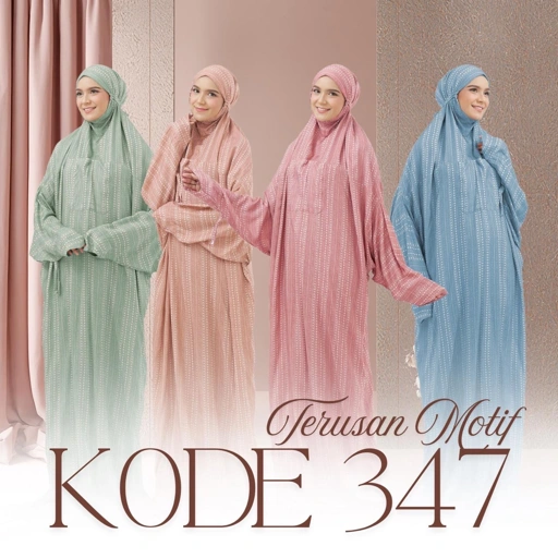 Image of Mukena Terusan Motif #347