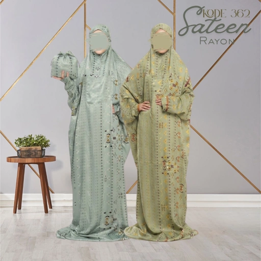 Terusan Motif Sateen Rayon #362