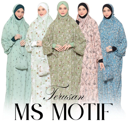 Image of Mukena Terusan Motif MS Campur