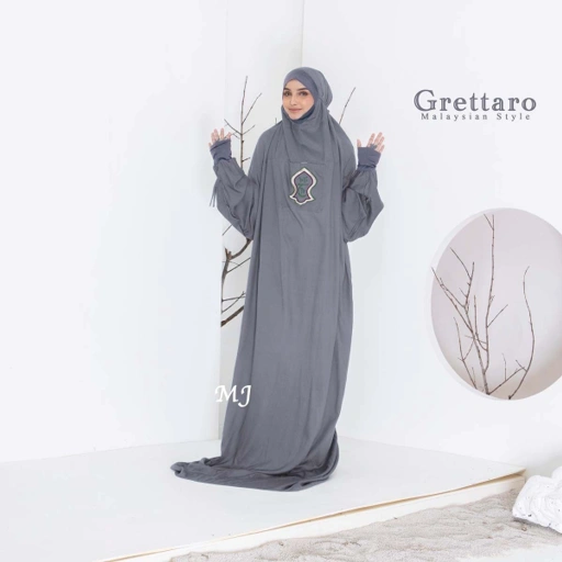 Image of Mukena Terusan Terompah Manset MS