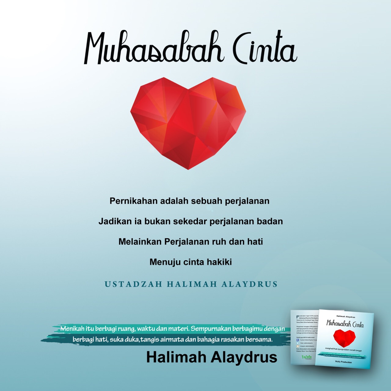 Buku Muhasabah Cinta by Ustadzah Halimah Alaydrus