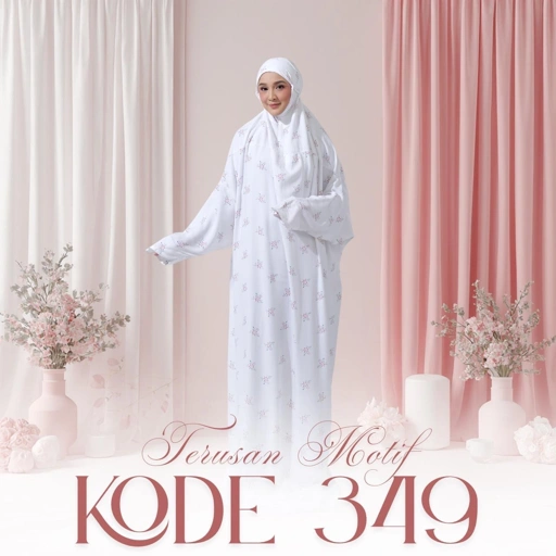 Image of Mukena Terusan Motif #349