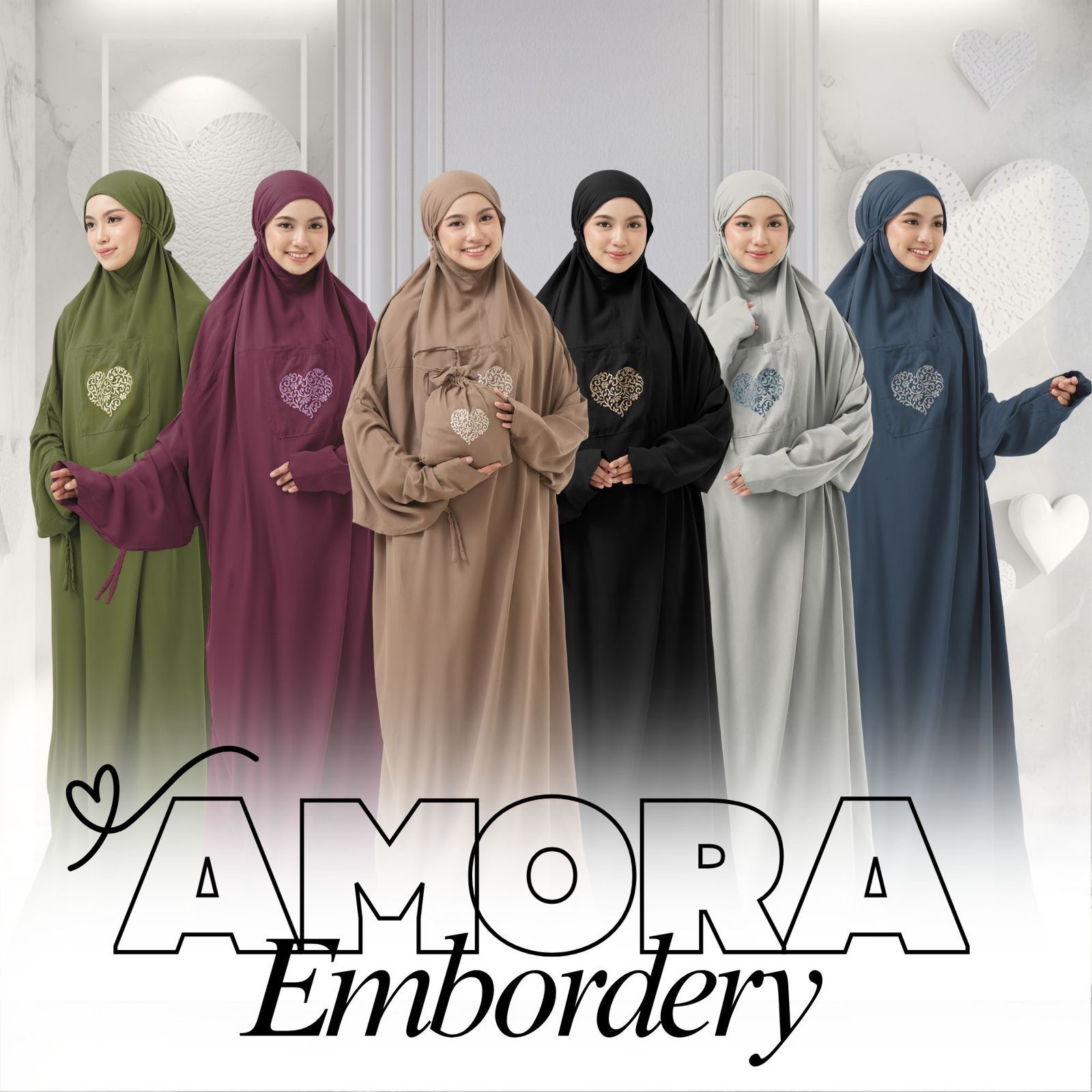 Terusan Bordir Amora Embordery