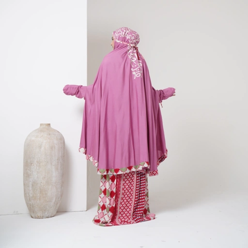 Image of Mukena Atas-bawah Banjar Bordir Arab #064