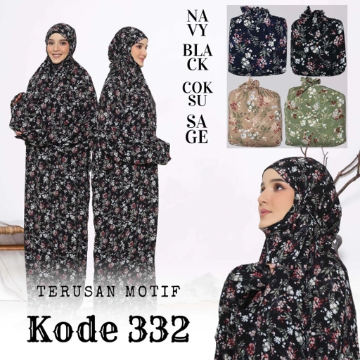 Image of Mukena Terusan Motif #332