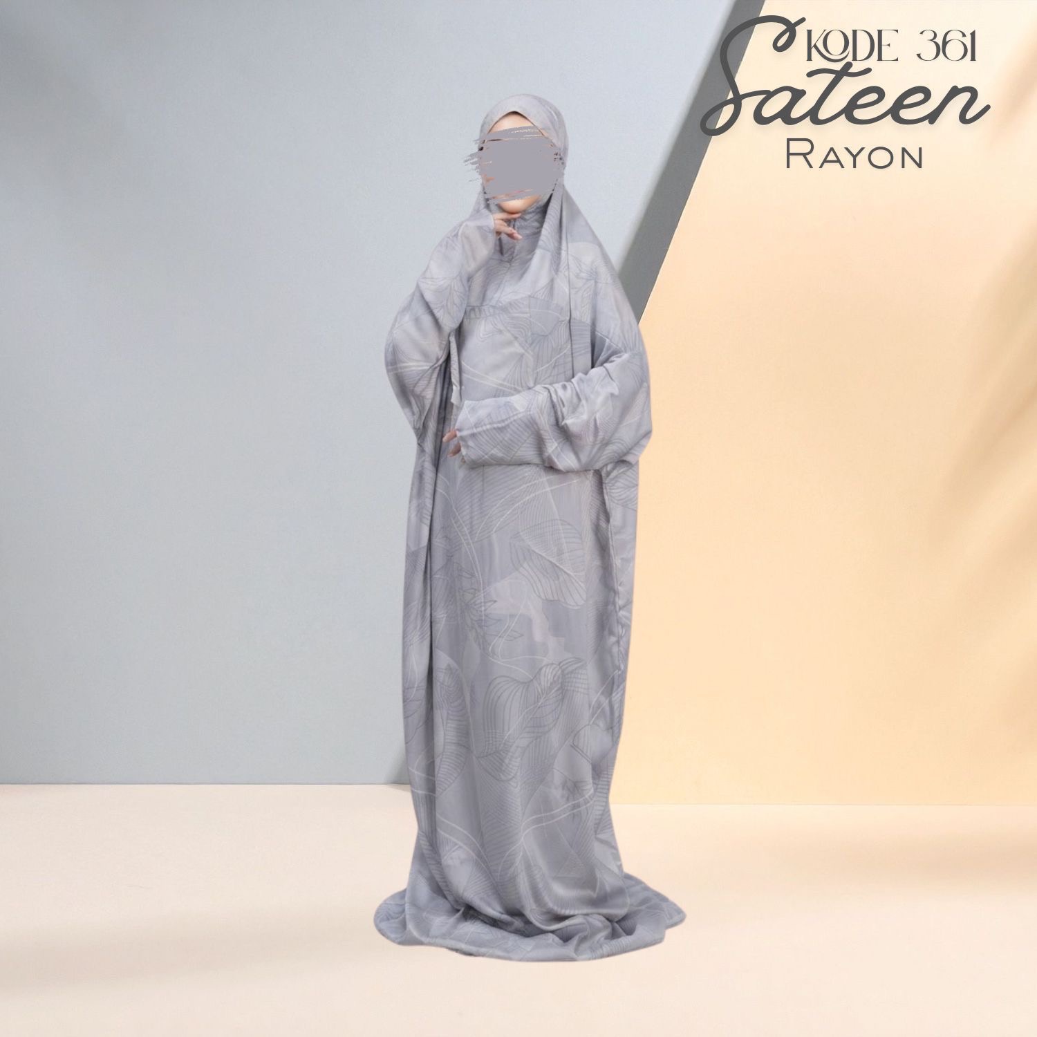 Terusan Motif Sateen Rayon #361