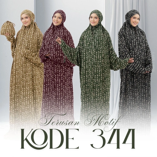 Image of Mukena Terusan Motif #344