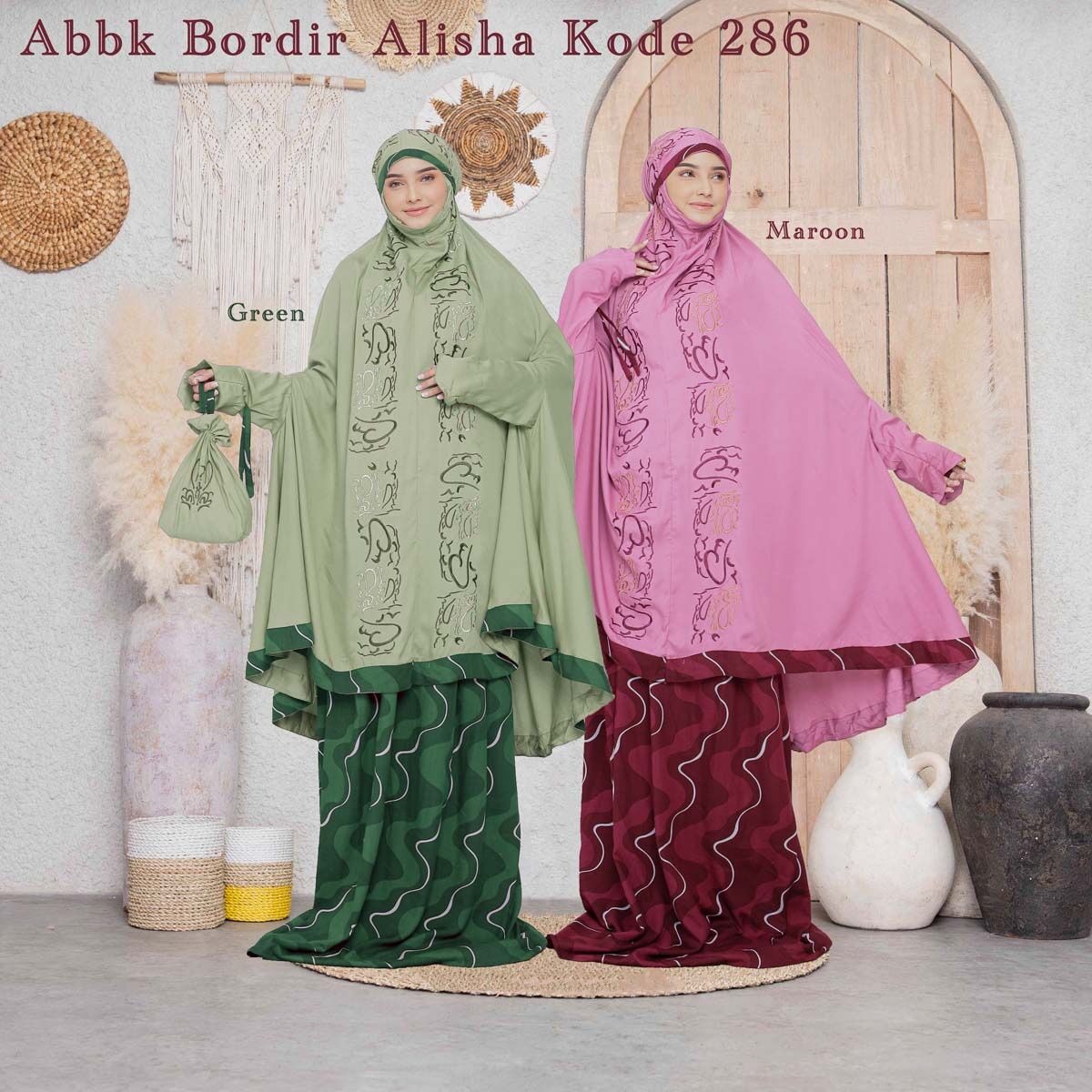 Atas Bawah Banjar Bordir Alisha #286