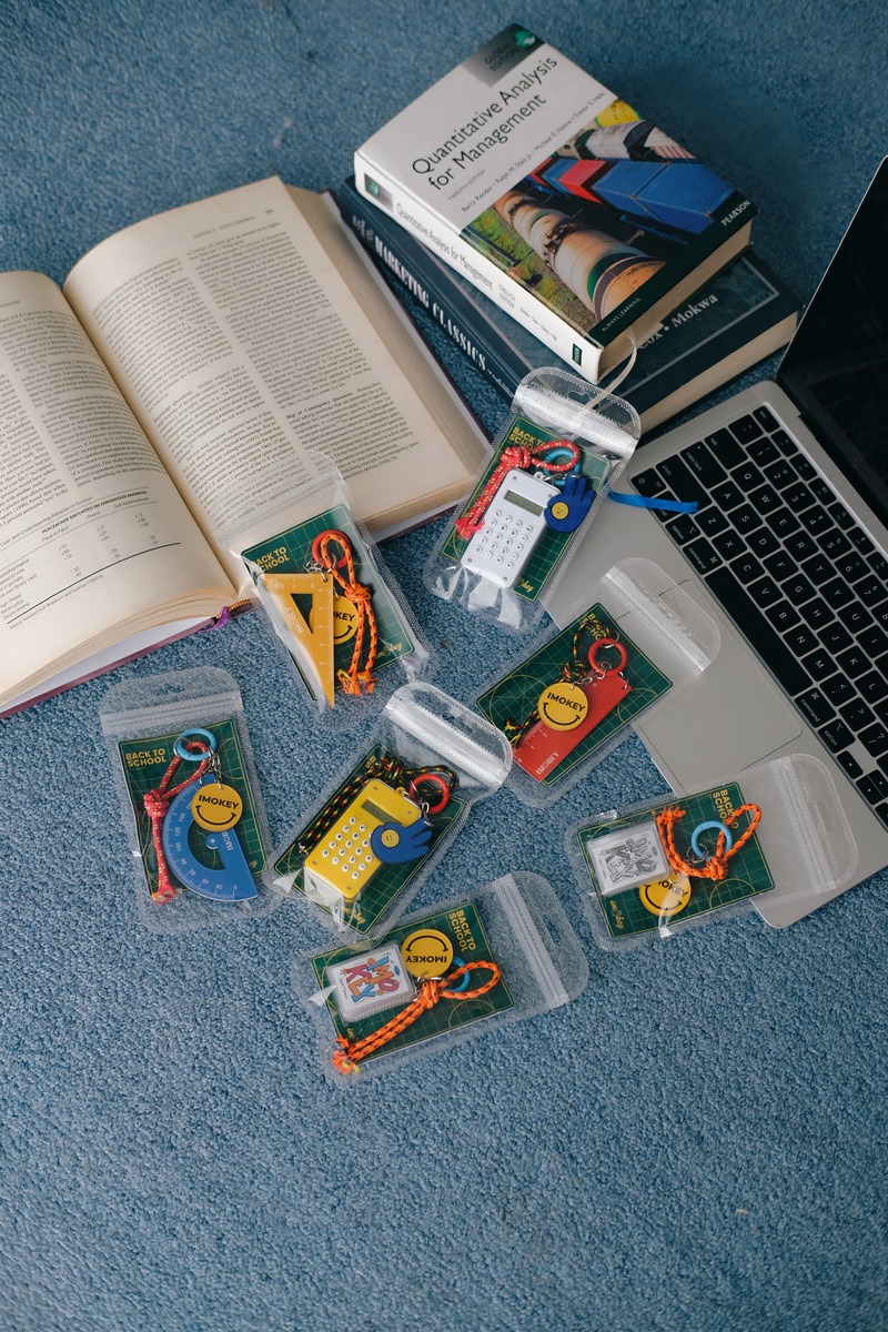 IMOKEY Back to School Trinkets | Aksesoris | Acrylic Charm | Keychain Acrylic | Gantungan Kunci