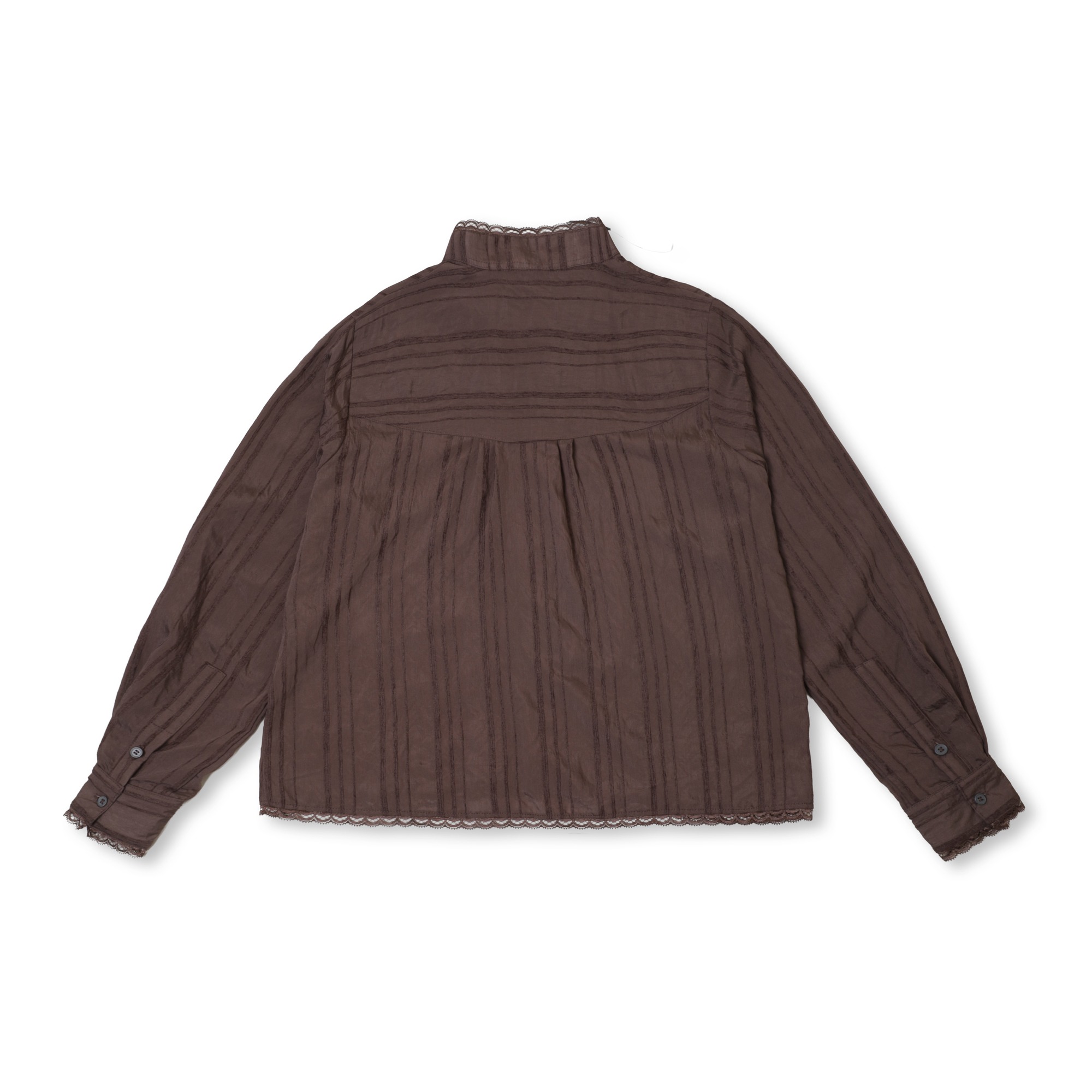 IMOKEY Laila Blouse | Blouse Wanita Stripe Tencel | Outer Lebaran Raya