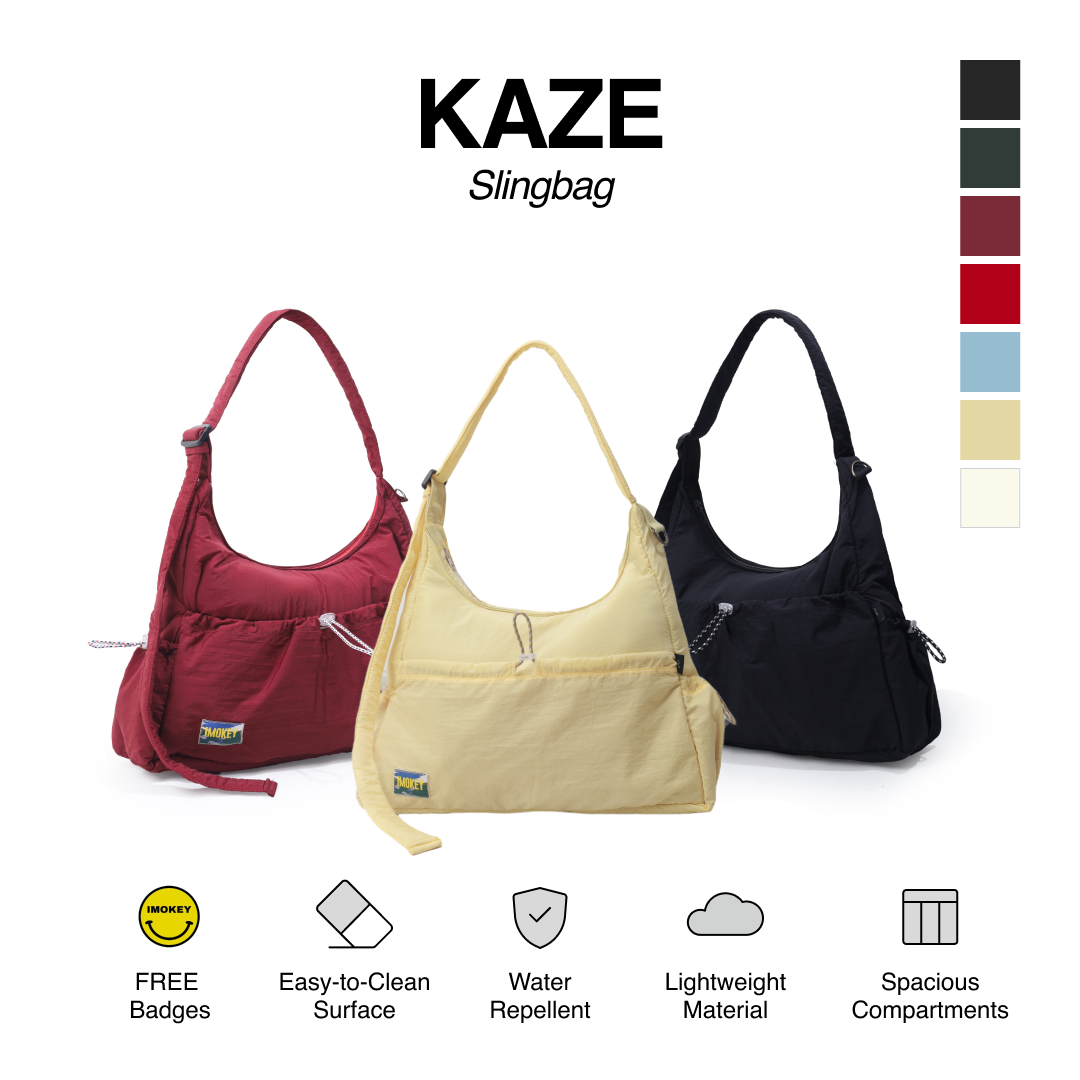 IMOKEY Kaze Bag - Shoulder - Sling Bag - Tas Wanita - Tas Pria - Tas Parasut
