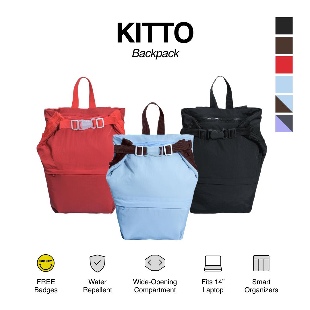 IMOKEY Kitto Backpack - Tas Wanita - Tas Pria - Tas Parasut - Backpack Pria - Backpack Wanita