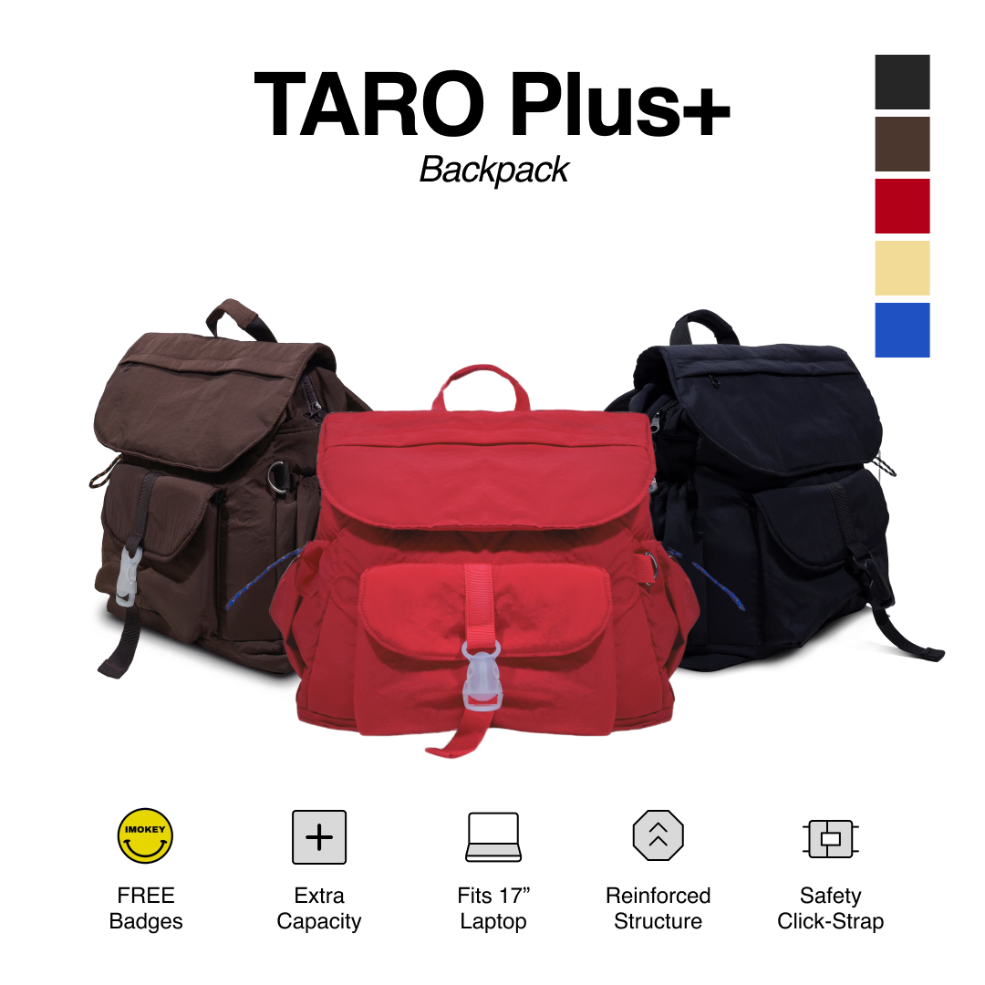 IMOKEY Taro Plus+ Backpack | Backpack Spacious Stable Design | Tas Laptop | Tas Pria | Tas Wanita