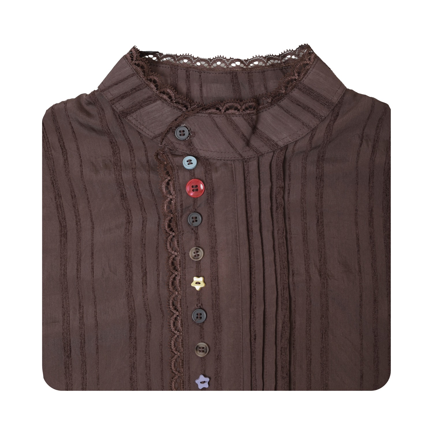 IMOKEY Laila Blouse | Blouse Wanita Stripe Tencel | Outer Lebaran Raya