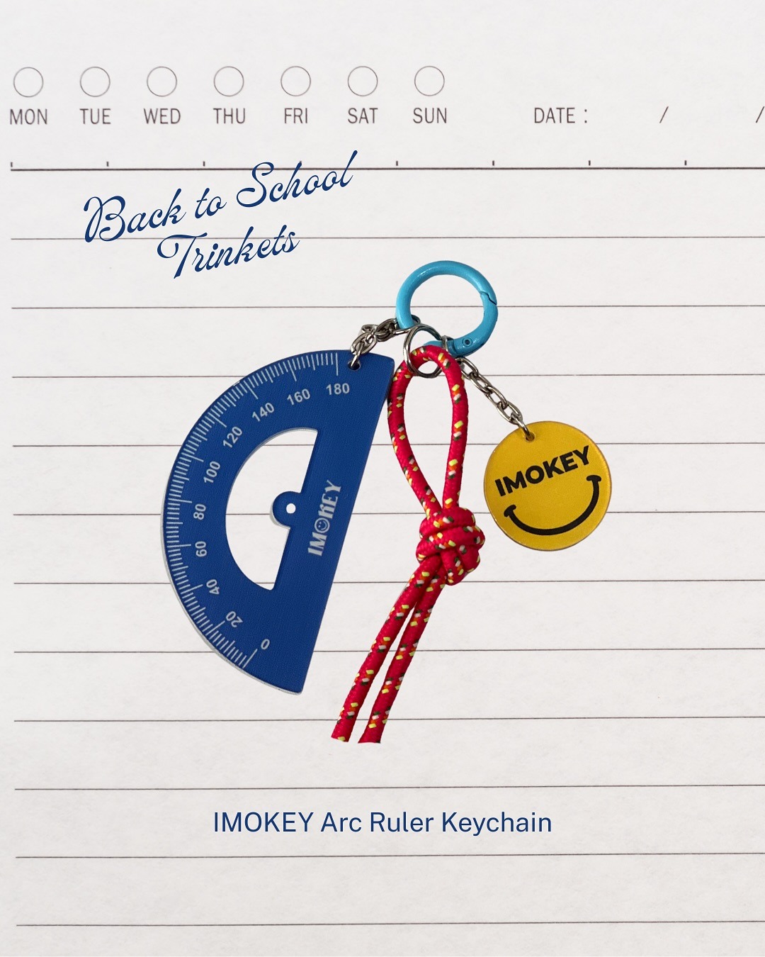 IMOKEY Back to School Trinkets | Aksesoris | Acrylic Charm | Keychain Acrylic | Gantungan Kunci