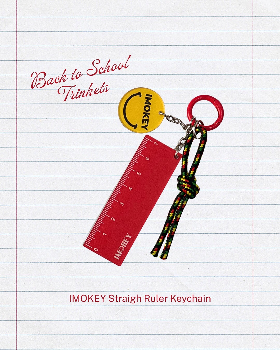 IMOKEY Back to School Trinkets | Aksesoris | Acrylic Charm | Keychain Acrylic | Gantungan Kunci