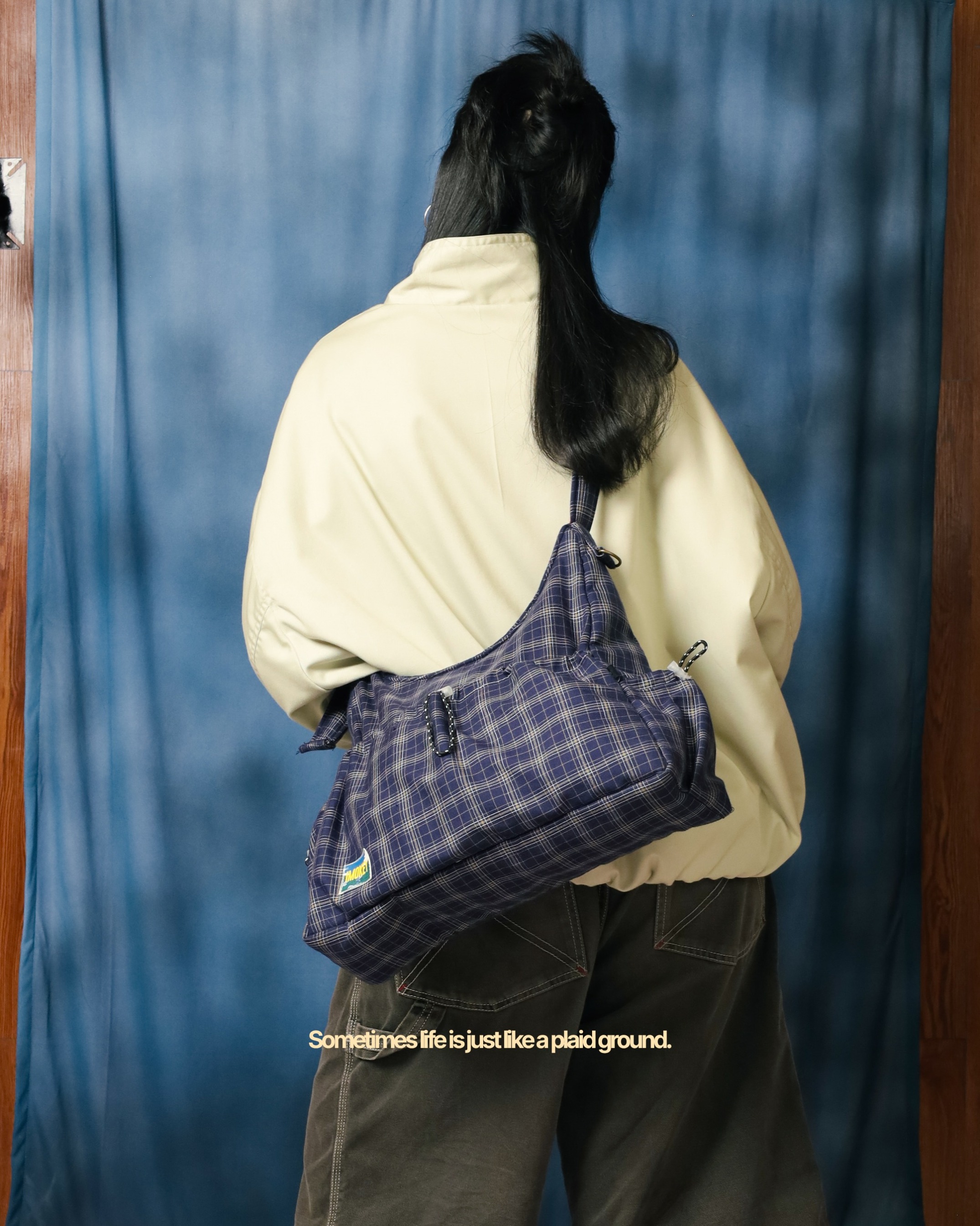 IMOKEY Kaze Tartan Bag | Shoulder | Sling Bag | Tas Wanita | Tas Pria | Tas Lucu