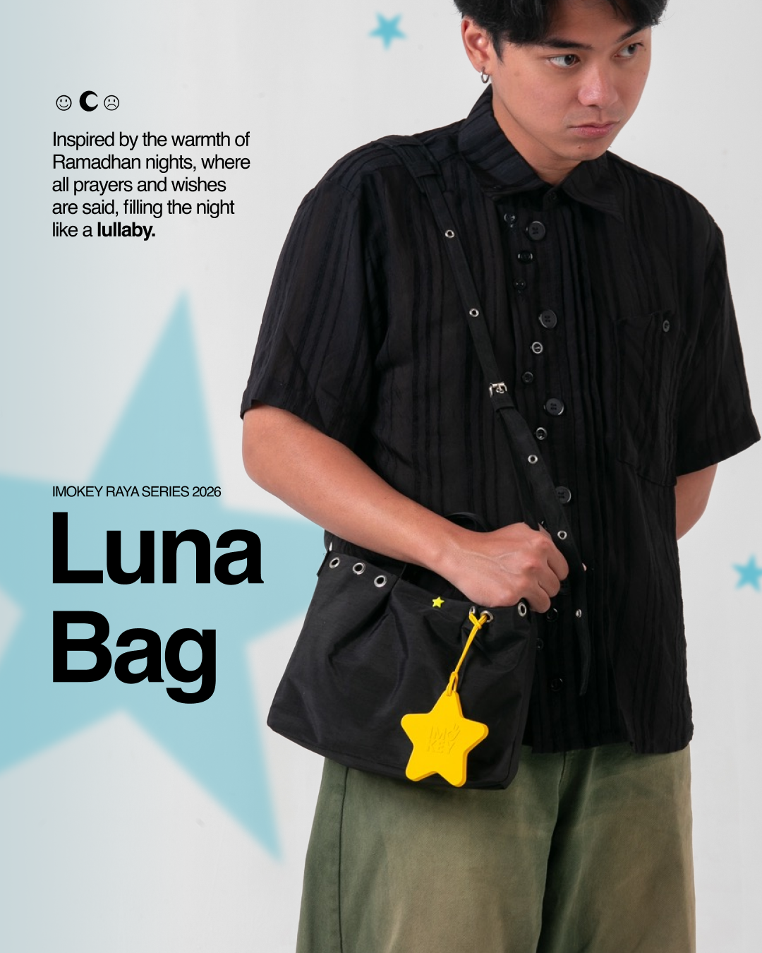 IMOKEY Luna Bag | Tas Wanita Shoulder Bag | Tas Cewek Minimalis | Daily Bag Stylish | Raya Lebaran
