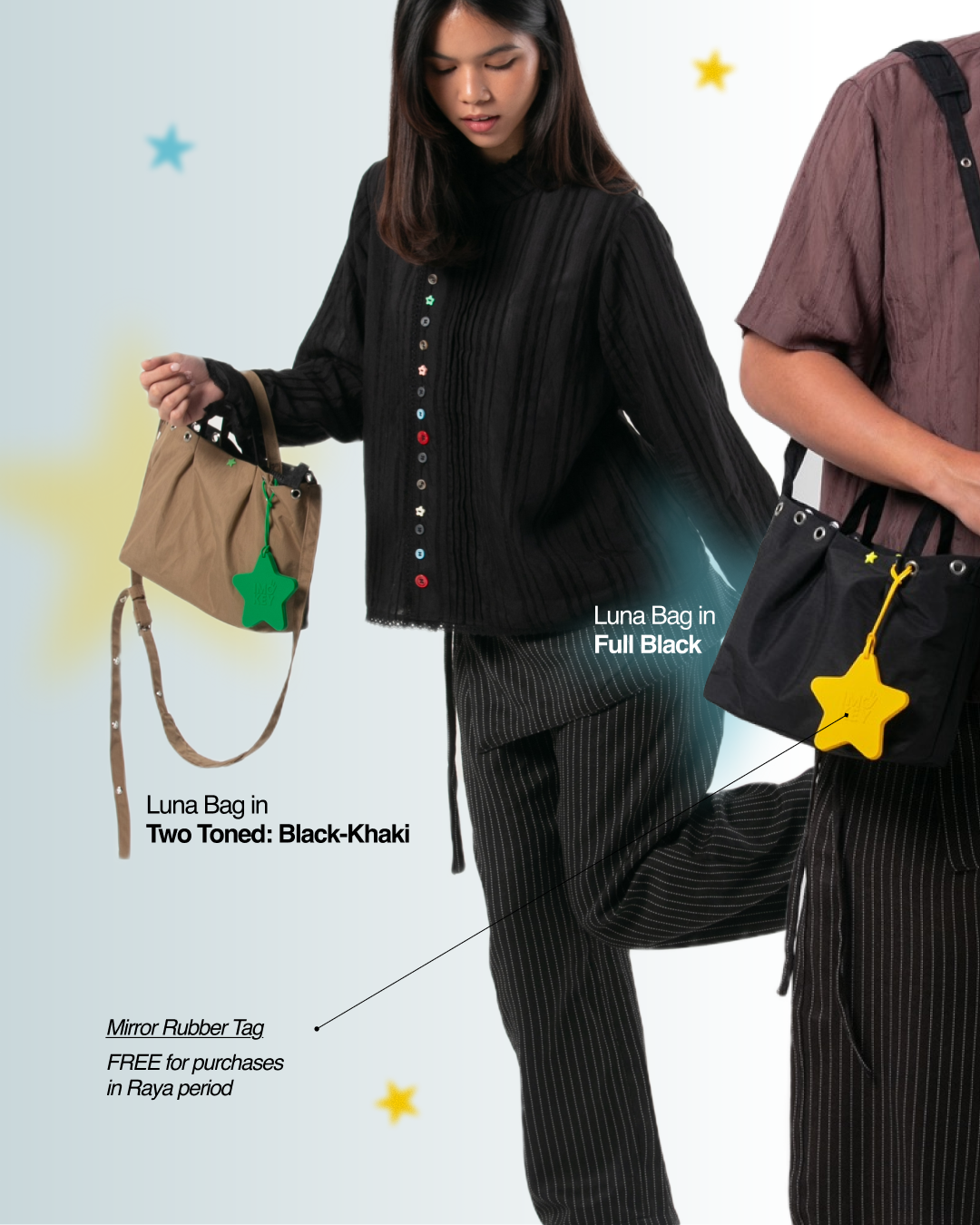 IMOKEY Luna Bag | Tas Wanita Shoulder Bag | Tas Cewek Minimalis | Daily Bag Stylish | Raya Lebaran