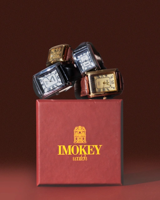 Image of IMOKEY Cherie Tank Watch I Leather Watch I Jam Tangan Couple I Jam Tangan Wanita Pria