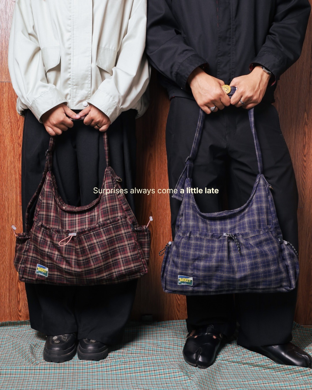 IMOKEY Kaze Tartan Bag | Shoulder | Sling Bag | Tas Wanita | Tas Pria | Tas Lucu