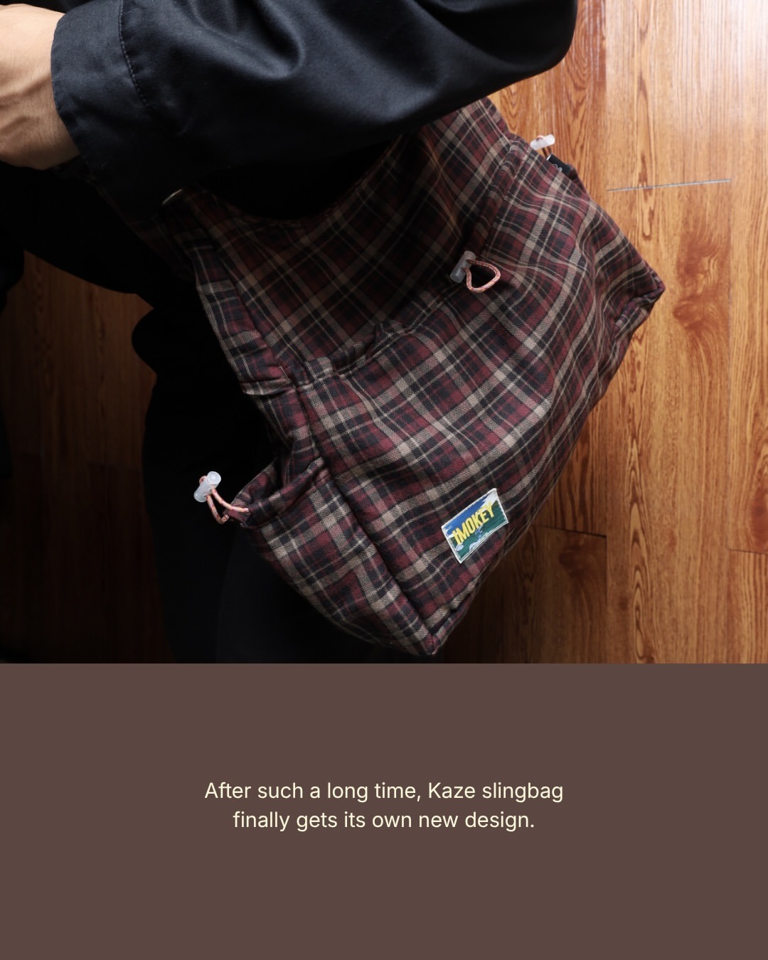 IMOKEY Kaze Tartan Bag | Shoulder | Sling Bag | Tas Wanita | Tas Pria | Tas Lucu