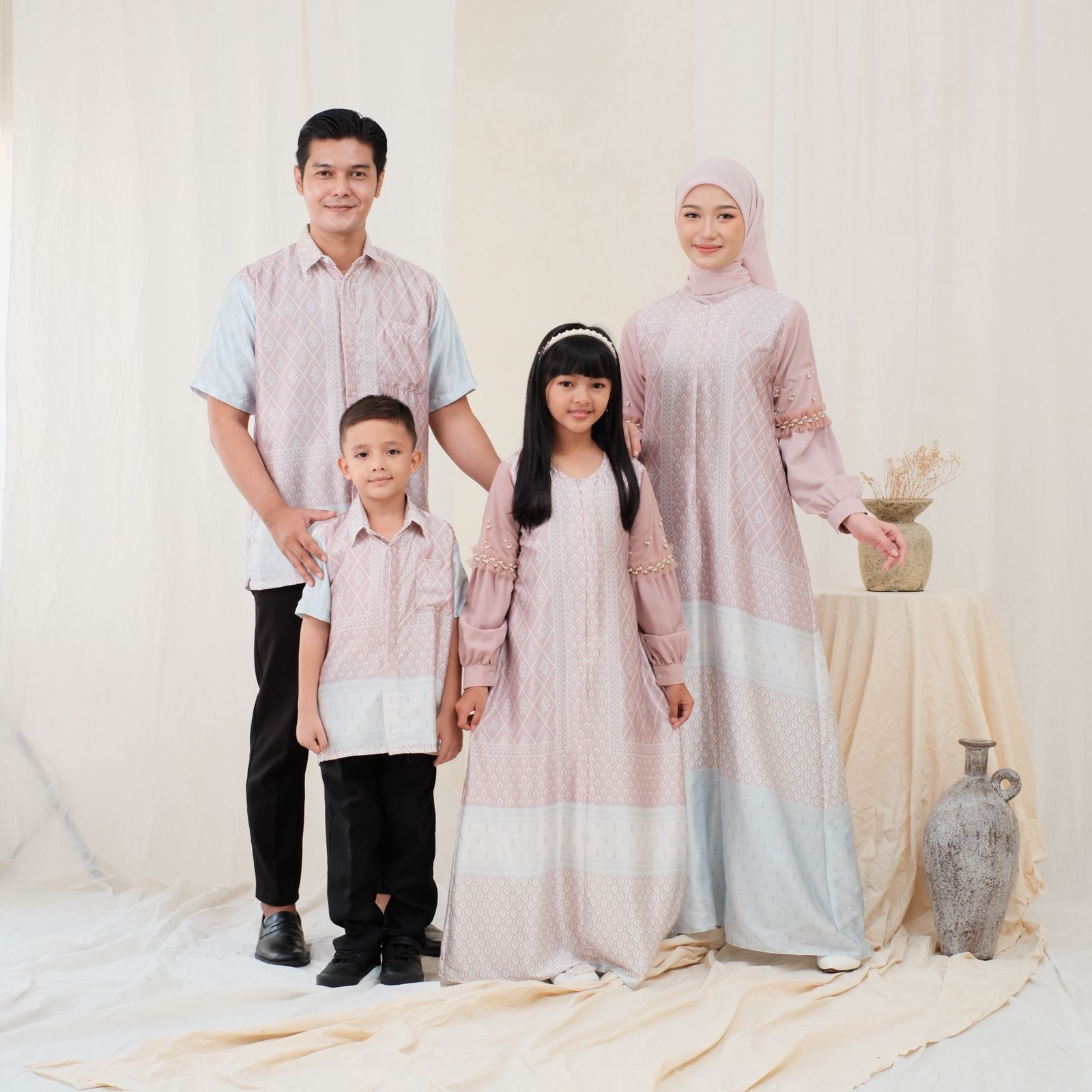 Hanum - raya series edisi family set "PINK PASSION"