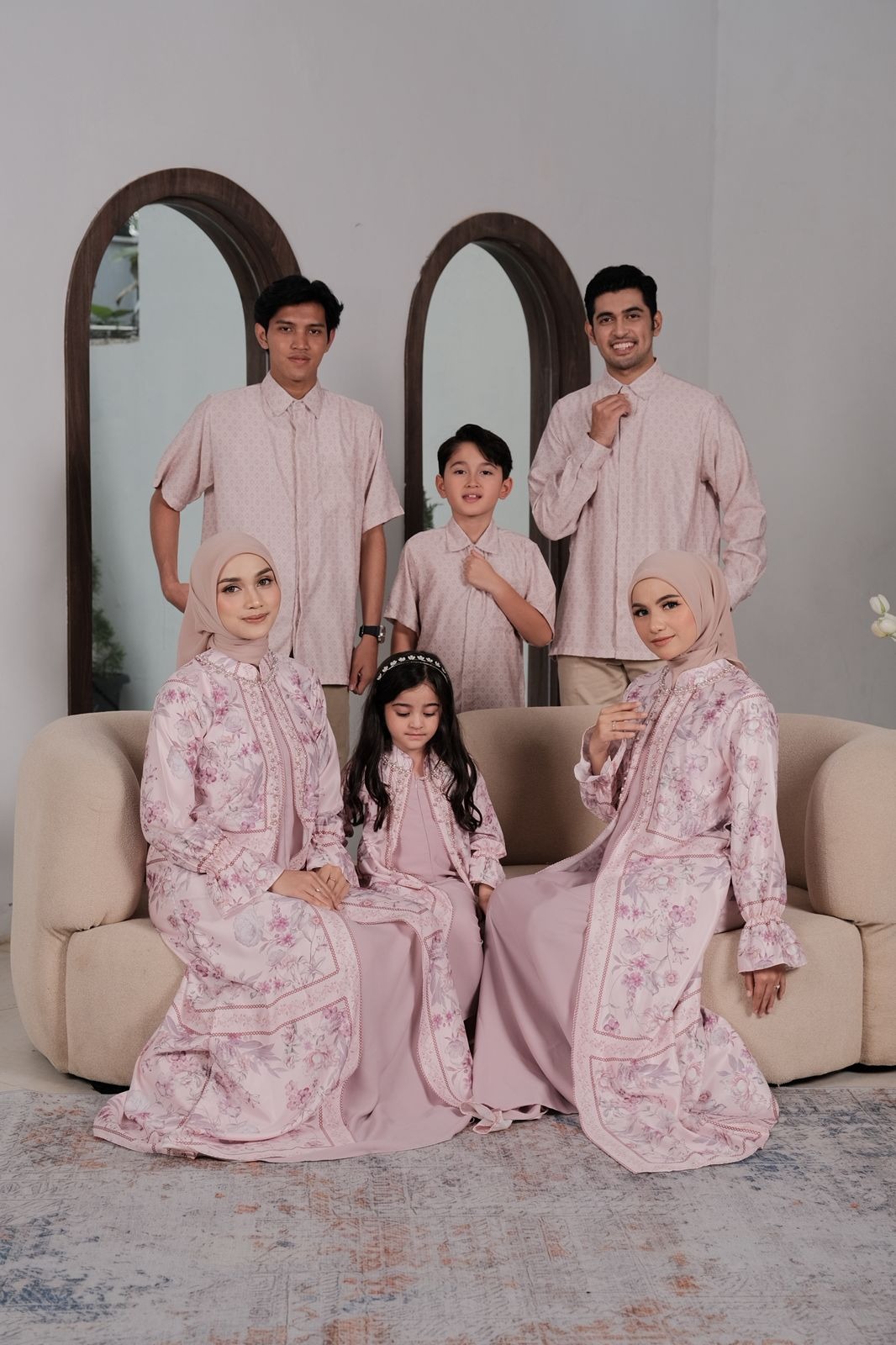 Yasmin family set- exclusive pattern by 4season hijab