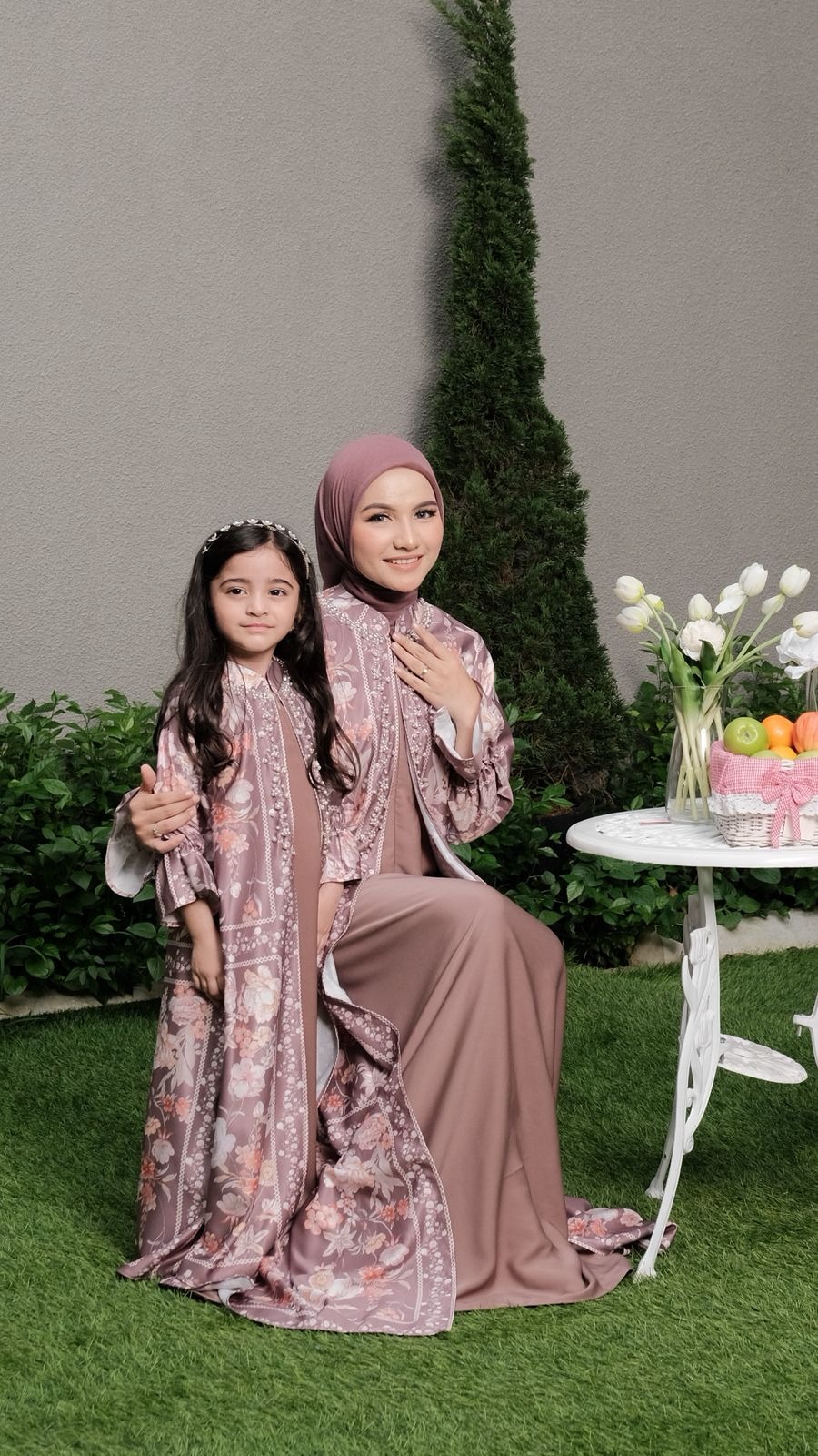 Yasmin family set- exclusive pattern by 4season hijab