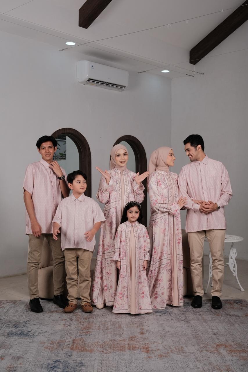 Yasmin family set- exclusive pattern by 4season hijab