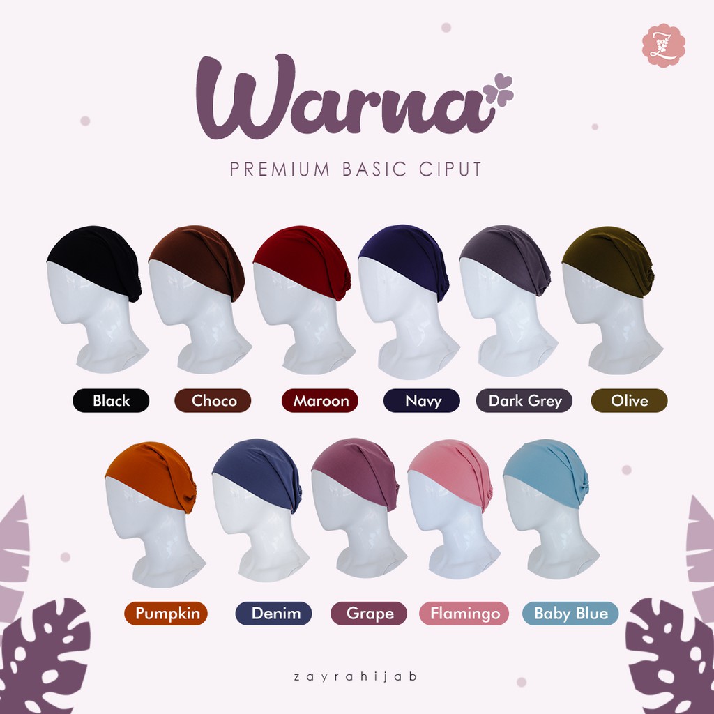 ZAYRA HIJAB | CIPUT BASIC | Ciput Hijab Jersey Premium Anti Pusing dan Anti Budeg