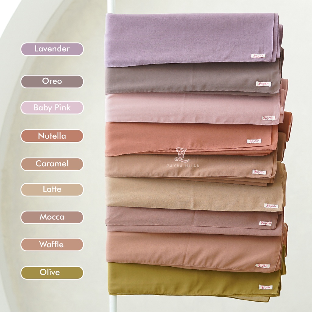 ZAYRA HIJAB | Pashmina Jumbo Syari 215x98 Premium Ceruti Babydoll