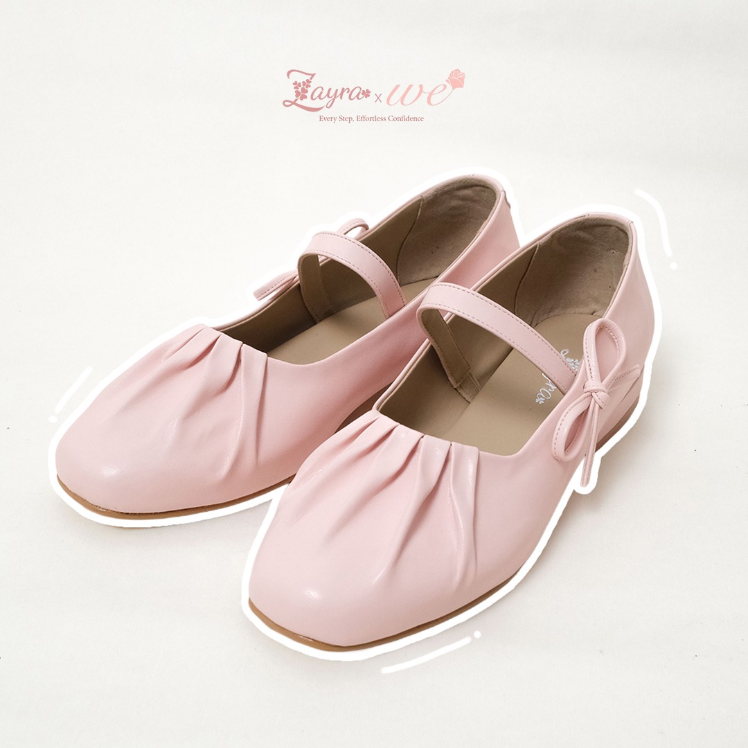 Zayra Hijab x Windy Erlisa | Blysee - Sepatu Lokal Flatshoes Wanita Casual Ballerina Tali Pita Soft