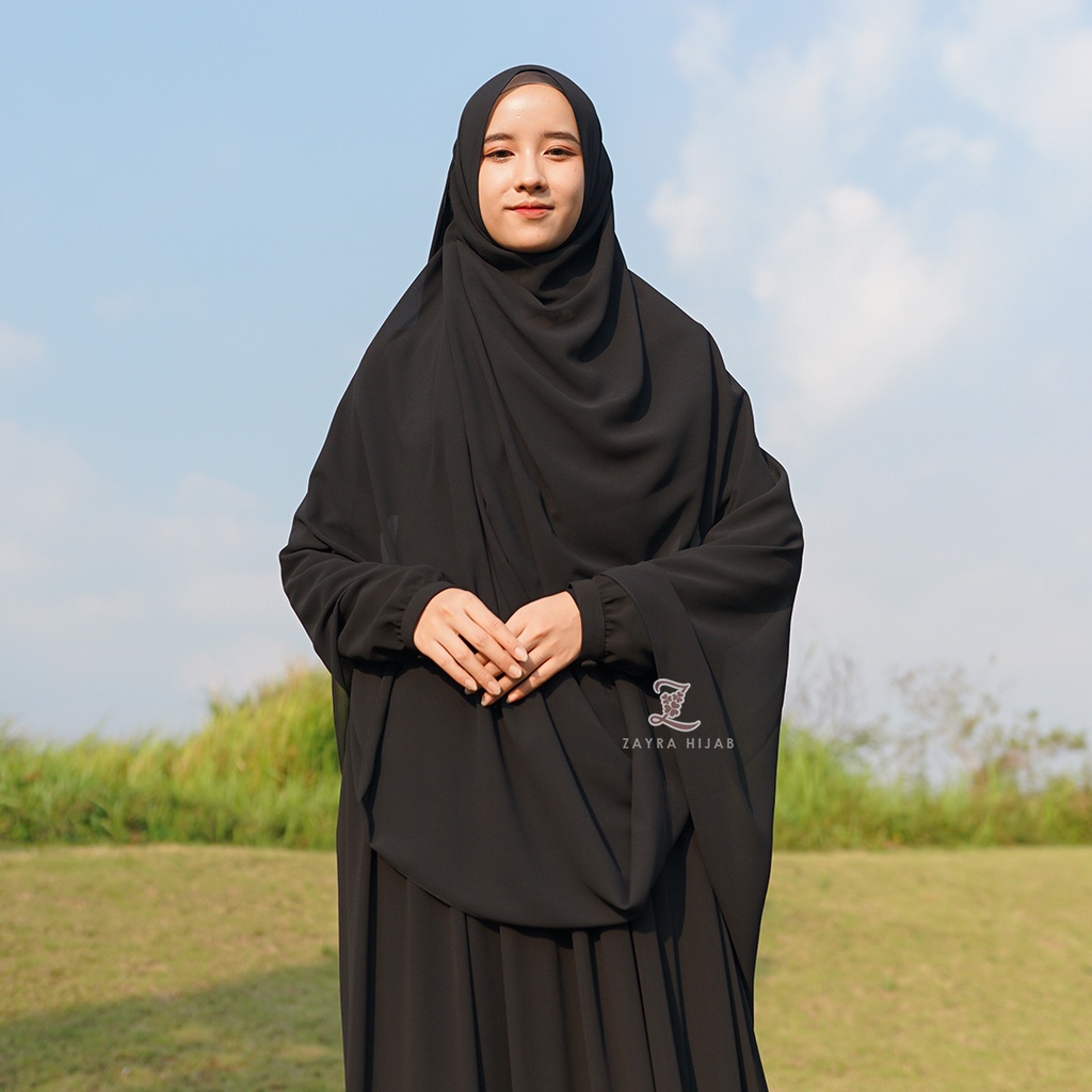 ZAYRA HIJAB | Pashmina Jumbo Syari 215x98 Premium Ceruti Babydoll