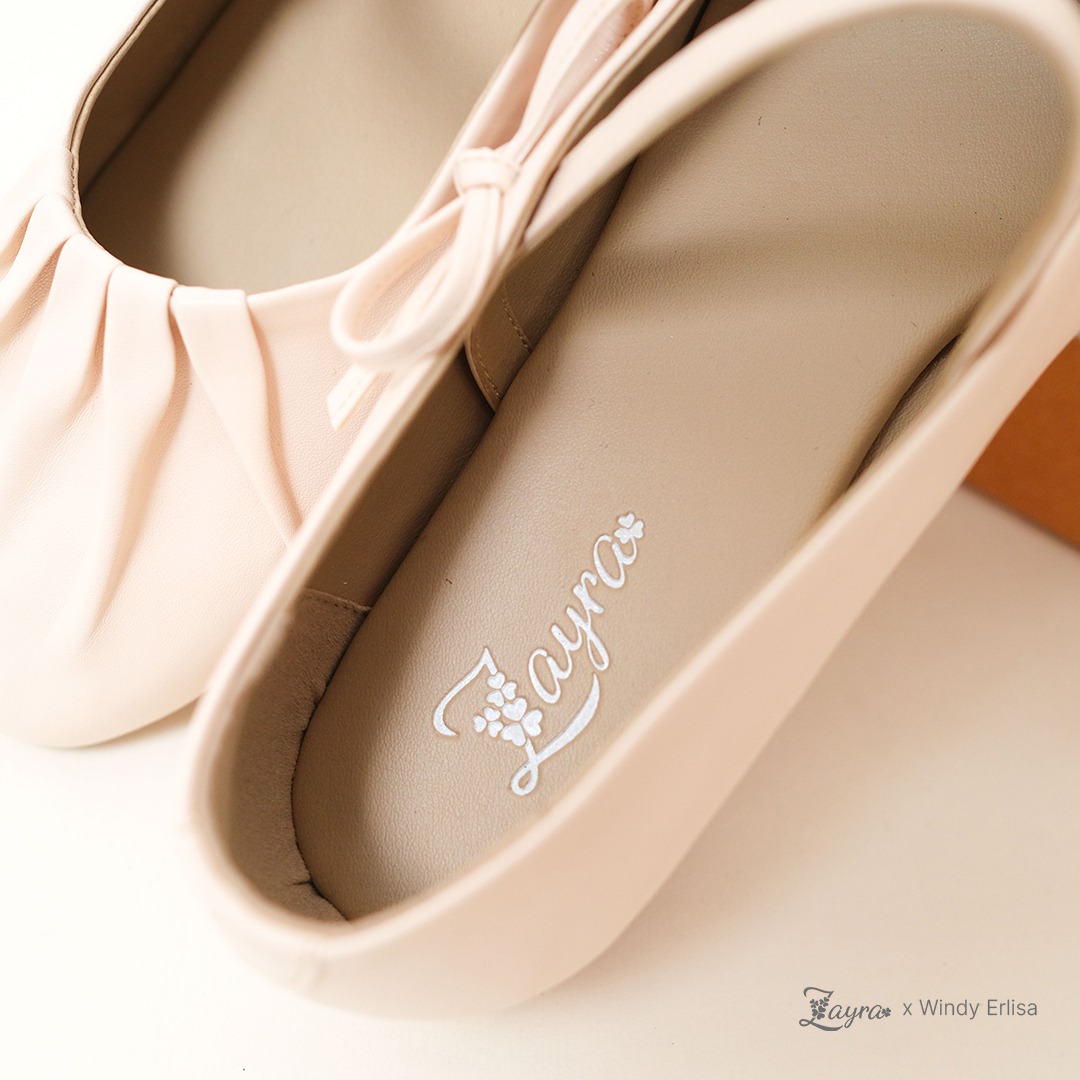 Zayra Hijab x Windy Erlisa | Blysee - Sepatu Lokal Flatshoes Wanita Casual Ballerina Tali Pita Soft