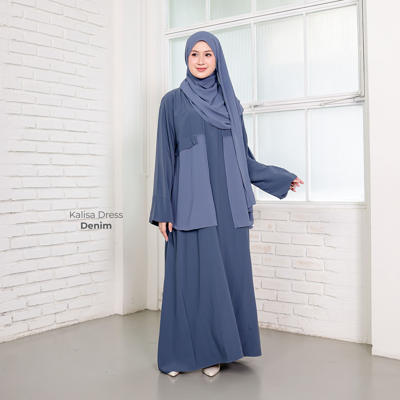 Zayra hijab | Kalisa - Gamis Wanita Dress Feminine Style Casual Smart Look Preppy UV Protection Premium